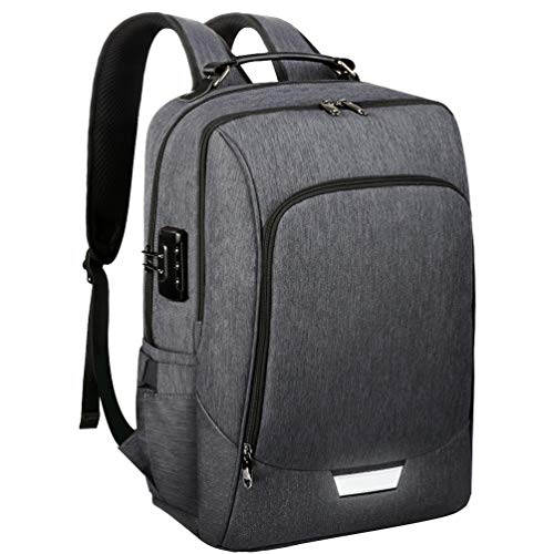 Vbiger Mochila Antirrobo Impermeable Mochila Portátil Hombre Mujer 17 Pulgadas Bolsa Viaje Negocios Puerto USB Vbiger Mochila Antirrobo Impermeable Mochila Portátil Hombre Mujer 17 Pulgadas Bolsa Viaje Negocios Puerto USB