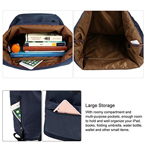 Vbiger Mochila de Cuerda Unisex Azul Oscuro Vbiger Mochila de Cuerda Unisex Azul Oscuro