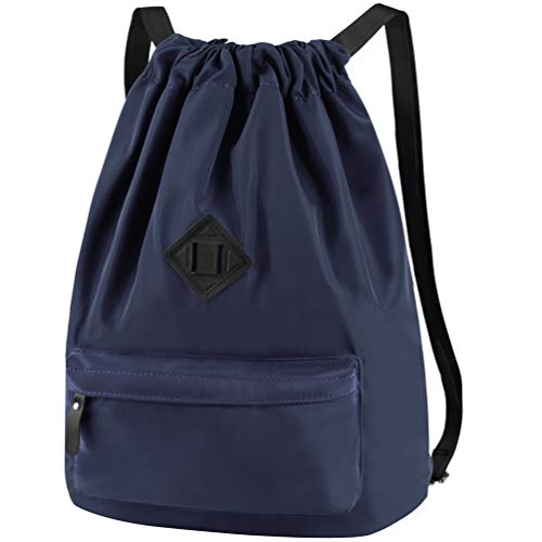 Vbiger Mochila de Cuerda Unisex Azul Oscuro Vbiger Mochila de Cuerda Unisex Azul Oscuro
