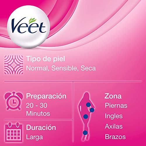 Veet Cera Depilatoria Recambio Roll-On Eléctrico EasyWax con Manteca de Karité para Todo Tipo de Pieles, 50 ml Veet Cera Depilatoria Recambio Roll-On Eléctrico EasyWax con Manteca de Karité para Todo Tipo de Pieles, 50 ml