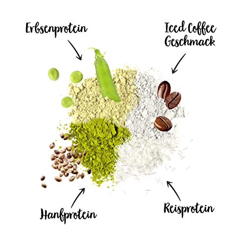 Vegan Protein 3K de nu3 – 1Kg sabor Café Helado – Batido de proteína vegetal sin soja – Mezcla en polvo de proteína vegana (73%) – De 4 fuentes: arroz, girasol, guisante & algarrobo – Sin edulcorantes Vegan Protein 3K de nu3 – 1Kg sabor Café Helado – Batido de proteína vegetal sin soja – Mezcla en polvo de proteína vegana (73%) – De 4 fuentes: arroz, girasol, guisante & algarrobo – Sin edulcorantes