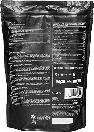 Vegan Protein 3K de nu3 – 1Kg sabor neutral – Batido de proteína vegetal sin soja – Mezcla en polvo de proteína vegana (78%) – De 4 componentes: arroz, girasol, guisante & algarrobo – Sin edulcorante