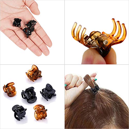 VEGCOO 60 Piezas Mini Clips de Pelo, Horquillas Plásticas Garras de Pelo Accesorios de Cabello para Mujeres Niñas VEGCOO 60 Piezas Mini Clips de Pelo, Horquillas Plásticas Garras de Pelo Accesorios de Cabello para Mujeres Niñas