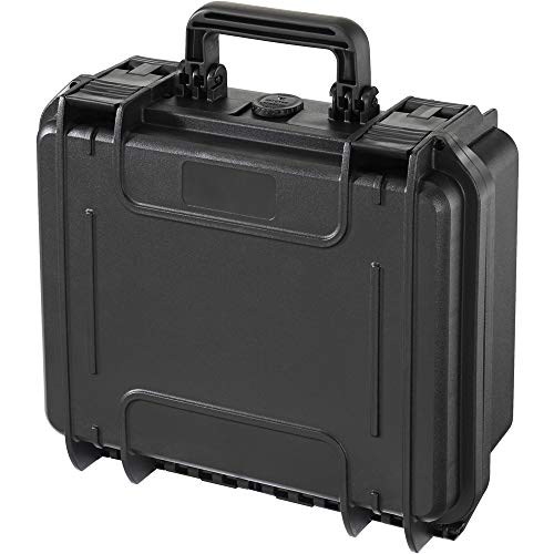 Velleman HC300S Maleta Rígida con Espuma Alveolar, Negro, 336 x 300 x 148 mm