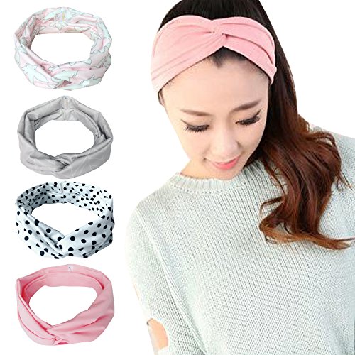Vellette Cinta de cabeza Turbantes Mujer Venda De Pelo Elástica Cinta Para El Pelo Accesorio Para Cabeza 4Pcs Vellette Cinta de cabeza Turbantes Mujer Venda De Pelo Elástica Cinta Para El Pelo Accesorio Para Cabeza 4Pcs