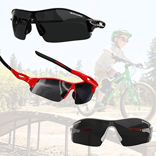 VeloChampion Kids Unisex Verano niño niña Junior Deportes Warp Ciclismo Moda Gafas de Sol Frescas Tonos UV400 UVA UVB Categoría 3 protección (White) VeloChampion Kids Unisex Verano niño niña Junior Deportes Warp Ciclismo Moda Gafas de Sol Frescas Tonos UV400 UVA UVB Categoría 3 protección (White)