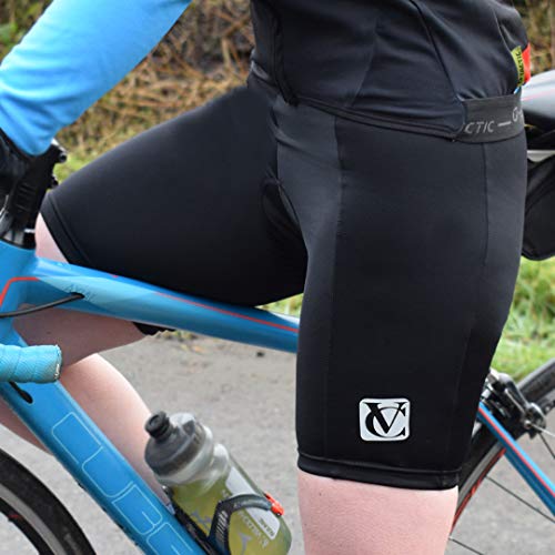 VeloChampion Pantalones Cortos para Mujer de Ciclismo Inserción Acolchada para Ciclismo Chicas Carreras de montaña pr Short Spandex Lycra Team Sprint Race Bicicleta (Extra Large)