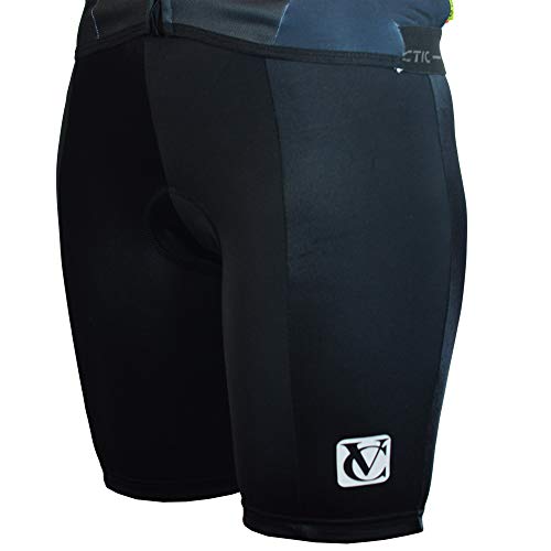 VeloChampion Pantalones Cortos para Mujer de Ciclismo Inserción Acolchada para Ciclismo Chicas Carreras de montaña pr Short Spandex Lycra Team Sprint Race Bicicleta (Extra Large)