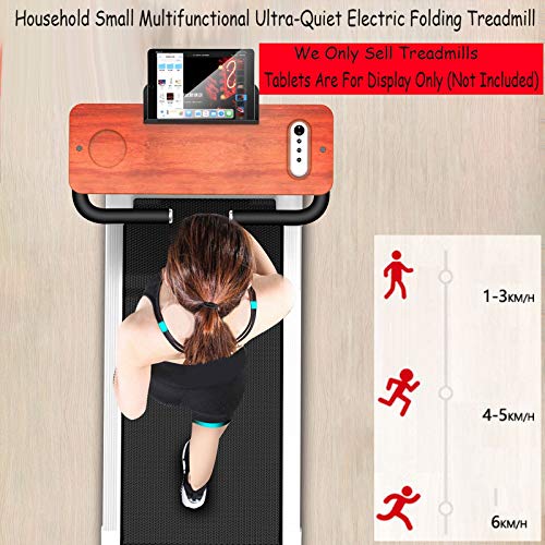 Velocidad Ajustable Cinta Correr EléCtrica Plegable MultifuncióN Motorizada PortáTil con Soporte de Tabla Madera Inteligente Cinta Correr eléctrico para La Hogar Oficina Velocidad Ajustable Cinta Correr EléCtrica Plegable MultifuncióN Motorizada PortáTil con Soporte de Tabla Madera Inteligente Cinta Correr eléctrico para La Hogar Oficina