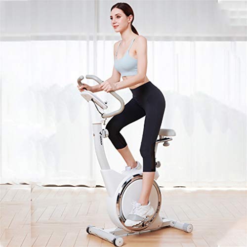 Vélos elliptiques Bicicleta De Ejercicio Aeróbica Silenciosa con Control Magnético Bicicleta para Adelgazar Bicicleta Giratoria Bicicleta Estática (Color : Blanco, Size : 96 * 50 * 128cm)