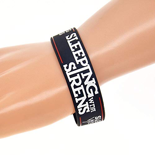 Vempires Pulseras Para Hombres Pulseras De Silicona Sirenas Dormidas Banda Musical 10 PCS Vempires Pulseras Para Hombres Pulseras De Silicona Sirenas Dormidas Banda Musical 10 PCS