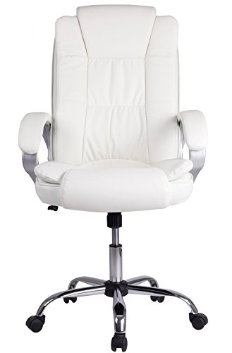 Venta Stock Confort 2 - Sillón de Oficina elevable y reclinable, Piel sintética, Color Blanco Venta Stock Confort 2 - Sillón de Oficina elevable y reclinable, Piel sintética, Color Blanco