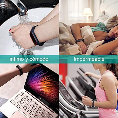 Ventdest Correa para Xiaomi Mi Band 4 Xiaomi Mi Band 3, (6 Piezas) Pulseras para Xiaomi Mi Band 4, Silicona Correa de Repuesto Suave, Transpirable, Resistente al Sudor, Vistoso