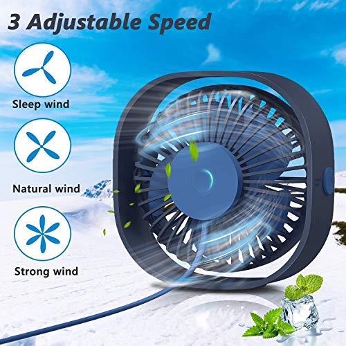 Ventilador USB, TedGem Mini Ventilador USB Silencioso, Personal Portátil Ventilador PC, para Oficina/Hogar/Viajar/Acampar, Alimentado por USB Ventilador USB, TedGem Mini Ventilador USB Silencioso, Personal Portátil Ventilador PC, para Oficina/Hogar/Viajar/Acampar, Alimentado por USB