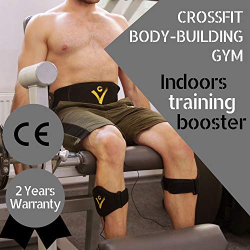 VeoFit Cinturon Abdominal Electroestimulacion EMS Pro –Cinturon vibrador Adelgazante para Abdominales, Brazos,Muslos, Pierna y Gluteas – Hombre y Mujer – Incluye Guía Fitness y Funda