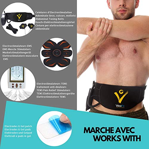 VeoFit- Gel Conductor 250mL X 1 Electrodos Electroestimulacion EMS y TENS, Gel de Contacto para Electroestimulador Muscular- Mejora el Contacto electrodos y Protege la Piel - Fabricado en Francia VeoFit- Gel Conductor 250mL X 1 Electrodos Electroestimulacion EMS y TENS, Gel de Contacto para Electroestimulador Muscular- Mejora el Contacto electrodos y Protege la Piel - Fabricado en Francia