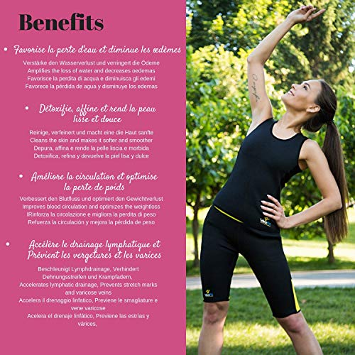 VeoFit Short de Sudoración Adelgazante Talla S – Objetivo Vientre Llano, Muslos Delgados y Nalgas Tonificadas - OFRECIDOS: Funda + Guía per Ponerse en Forma con Programa Fitness y Consejos Nutrición VeoFit Short de Sudoración Adelgazante Talla S – Objetivo Vientre Llano, Muslos Delgados y Nalgas Tonificadas - OFRECIDOS: Funda + Guía per Ponerse en Forma con Programa Fitness y Consejos Nutrición