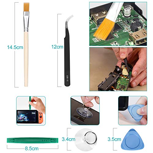 Veperain 2 Recambios 3D de Joysticks Analógicos para Nintendo Switch Joy-Con, con Destornillador Herramientas de Reparación,4 ThumbStick Veperain 2 Recambios 3D de Joysticks Analógicos para Nintendo Switch Joy-Con, con Destornillador Herramientas de Reparación,4 ThumbStick