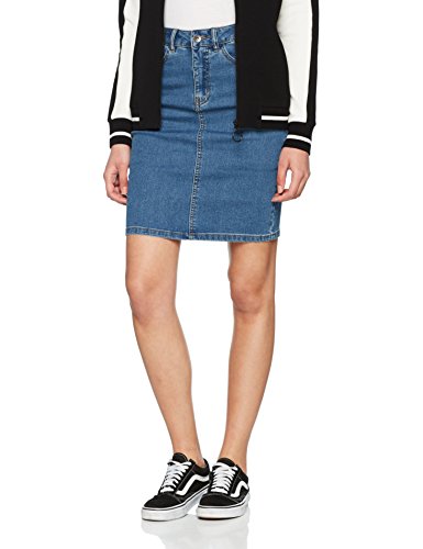 Vero Moda Vmhot Nine HW Dnm Pencil Skirt Mix Noos Falda, Azul (Medium Blue Denim Medium Blue Denim), 36 (Talla del Fabricante: Small) para Mujer