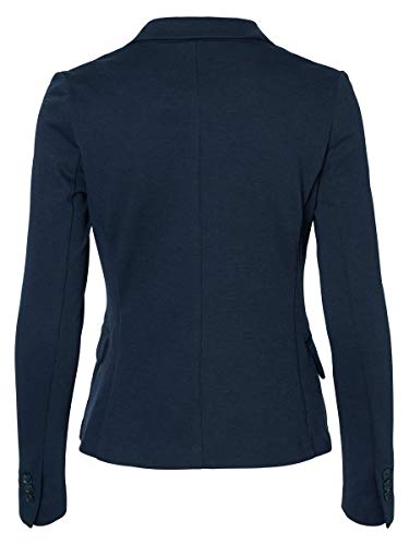 VERO MODA VMJULIA LS BLAZER DNM NOOS, Chaqueta de traje Mujer, Azul (Total Eclipse), 38 VERO MODA VMJULIA LS BLAZER DNM NOOS, Chaqueta de traje Mujer, Azul (Total Eclipse), 38