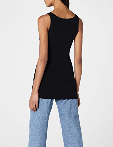 Vero Moda Vmmaxi My Soft Long Tank Top Noos Camiseta sin Mangas, Negro (Black), 38 (Talla del Fabricante: Medium) para Mujer