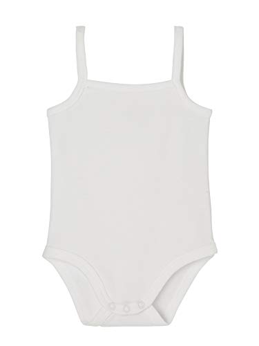 VERTBAUDET Lote de 3 bodies de tirantes finos 100% algodón bebé Blanco 36M - 94CM VERTBAUDET Lote de 3 bodies de tirantes finos 100% algodón bebé Blanco 36M - 94CM