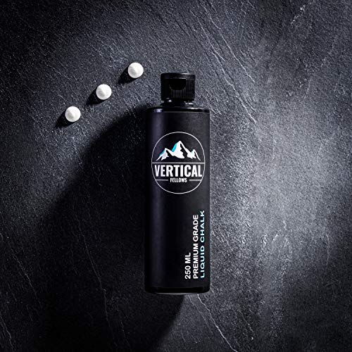 Vertical Fellows Liquid Chalk Tiza líquida para escalada, pesas crossfit, magnesio líquido para poledance, 250 ml