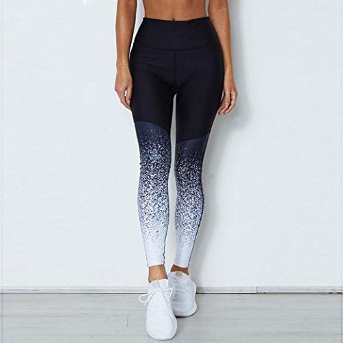 vesliya 2018 Sports Yoga Workout High Waist Running Pants Fitness Elastic Leggings for Women Blue XL vesliya 2018 Sports Yoga Workout High Waist Running Pants Fitness Elastic Leggings for Women Blue XL