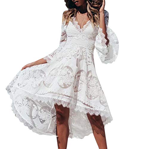 Vestido de Novia para Boda Blanco sin Mangas POLP Chaleco Largo Vestido Encaje Mujer Bodycon Dress Cintura Vestido de Fiesta Talla Grande Vestido de Noche Cuello V Mujer S-XL Vestido de Novia para Boda Blanco sin Mangas POLP Chaleco Largo Vestido Encaje Mujer Bodycon Dress Cintura Vestido de Fiesta Talla Grande Vestido de Noche Cuello V Mujer S-XL