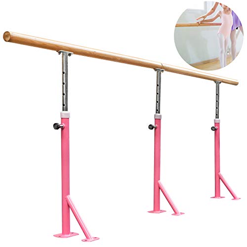 VEVOR Barra de Ballet 3M Barra Ballet Portátil Altura Ajustable 75cm-115cm, Barra Ballet Portátil Rosa, Barra de Ballet Móvil Capacidad hasta 150 kg para Hogar, Escuela, Estudio de Baile y Gimnasio VEVOR Barra de Ballet 3M Barra Ballet Portátil Altura Ajustable 75cm-115cm, Barra Ballet Portátil Rosa, Barra de Ballet Móvil Capacidad hasta 150 kg para Hogar, Escuela, Estudio de Baile y Gimnasio