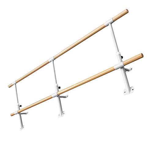 VEVOR Barra de Ballet 4M, Barras de Ballet 4M, Barra Ballet Doble, Barra Ballet para Montar en Pared, Barra de Ballet Color Blanco, Altura Ajustable, para Hogar, Escuela, Estudio de Baile y Gimnasio VEVOR Barra de Ballet 4M, Barras de Ballet 4M, Barra Ballet Doble, Barra Ballet para Montar en Pared, Barra de Ballet Color Blanco, Altura Ajustable, para Hogar, Escuela, Estudio de Baile y Gimnasio