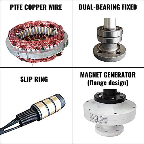 VEVOR Generador de Turbina de Viento 400 W 12 V Turbina de Viento con 3 Palas Velocidad Nominal de 800 r/min Aerogenerador de Controlador de Carga DC 12 V con Cojinetes Dobles para Carreteras y Barcos VEVOR Generador de Turbina de Viento 400 W 12 V Turbina de Viento con 3 Palas Velocidad Nominal de 800 r/min Aerogenerador de Controlador de Carga DC 12 V con Cojinetes Dobles para Carreteras y Barcos