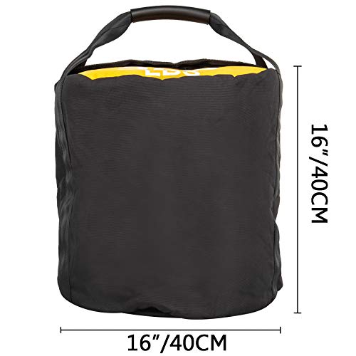 VEVOR Saco de Arena para Fitness 150LBS / 68KG Bolsas de Arena Sandbag Negro/Amarillo Crossfit de Fitness Saco de Arena para Ejercicios Bolsa de Arena de Entrenamiento VEVOR Saco de Arena para Fitness 150LBS / 68KG Bolsas de Arena Sandbag Negro/Amarillo Crossfit de Fitness Saco de Arena para Ejercicios Bolsa de Arena de Entrenamiento
