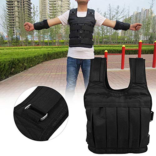 VGEBY1 Chalecos de Peso, Chaqueta de Entrenamiento de Fuerza 50 KG Pesos extraíbles Chaleco de Gimnasia para Entrenamiento de Velocidad, Entrenamiento Funcional, Levantamiento de Pesas