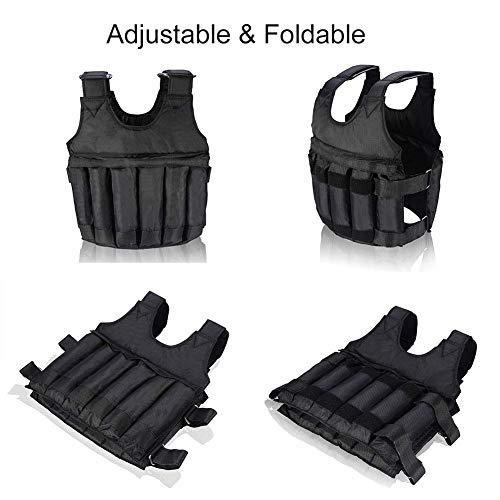 VGEBY1 Chalecos Lastrado,50KG Chaleco de Peso del Ejercicio del Entrenamiento de la Fuerza de los Deportes de la Tela de Oxford de Chaleco del Ejercicio para Correr el Entrenamiento del Boxeo (50kg) VGEBY1 Chalecos Lastrado,50KG Chaleco de Peso del Ejercicio del Entrenamiento de la Fuerza de los Deportes de la Tela de Oxford de Chaleco del Ejercicio para Correr el Entrenamiento del Boxeo (50kg)