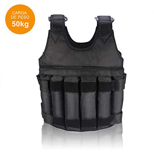 VGEBY1 Chalecos Lastrado,50KG Chaleco de Peso del Ejercicio del Entrenamiento de la Fuerza de los Deportes de la Tela de Oxford de Chaleco del Ejercicio para Correr el Entrenamiento del Boxeo (50kg) VGEBY1 Chalecos Lastrado,50KG Chaleco de Peso del Ejercicio del Entrenamiento de la Fuerza de los Deportes de la Tela de Oxford de Chaleco del Ejercicio para Correr el Entrenamiento del Boxeo (50kg)