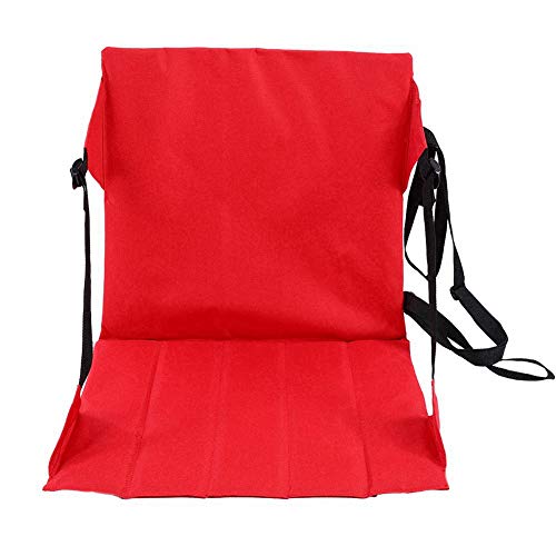 VGEBY1 Cojín de Asiento Plegable, Asiento de Silla de Camping Accesorios de Asiento de colchoneta Plegables para Exteriores(Rojo)