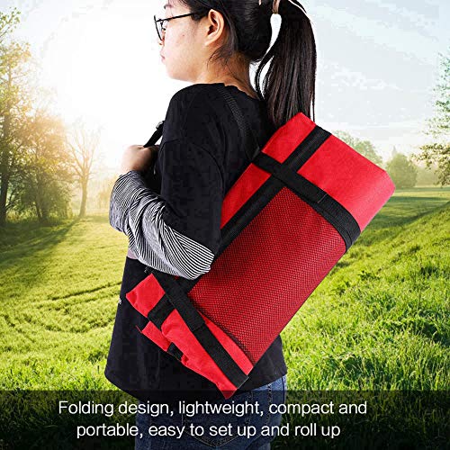 VGEBY1 Cojín de Asiento Plegable, Asiento de Silla de Camping Accesorios de Asiento de colchoneta Plegables para Exteriores(Rojo) VGEBY1 Cojín de Asiento Plegable, Asiento de Silla de Camping Accesorios de Asiento de colchoneta Plegables para Exteriores(Rojo)