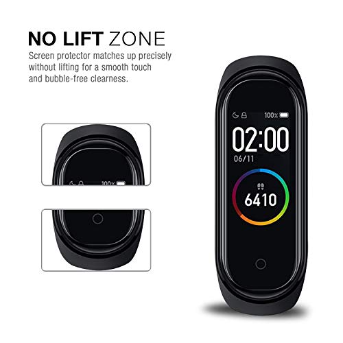 VGUARD [6 Unidades] Protector de Pantalla para Xiaomi Mi Band 5 / Xiaomi Mi Band 4 / Huami Amazfit Band 5, [líquida Instalar] [No Burbujas] HD Transparente TPU Suave láminas Protectora