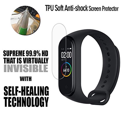 VGUARD [6 Unidades] Protector de Pantalla para Xiaomi Mi Band 5 / Xiaomi Mi Band 4 / Huami Amazfit Band 5, [líquida Instalar] [No Burbujas] HD Transparente TPU Suave láminas Protectora