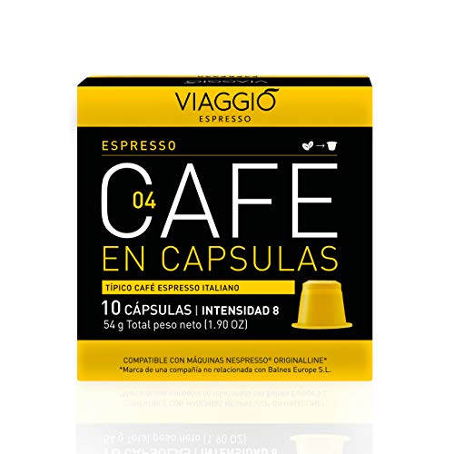 Viaggio Espresso Cápsulas de café compatibles con máquinas Nespresso Selección clásica (60 Cápsulas)