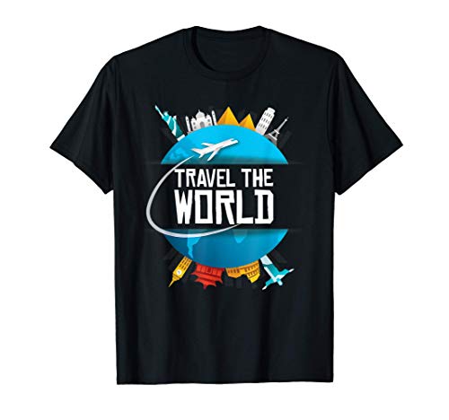 Viaje alrededor del mundo Regalo para el viajero Camiseta