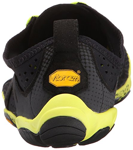 Vibram FiveFingers V-Run, Zapatillas Hombre, Negro (Black/Yellow), 40 EU