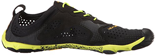 Vibram FiveFingers V-Run, Zapatillas Hombre, Negro (Black/Yellow), 40 EU