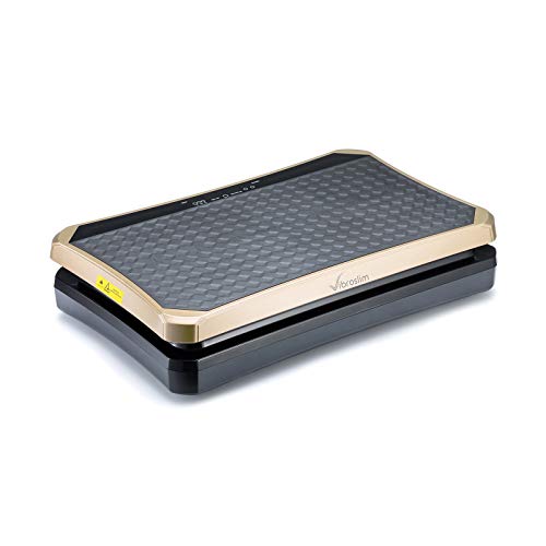 VibroSlim Plataforma vibratoria Ultra Pro – Oscilante, Pantalla LED, 4 programas predefinidos, 180 Niveles de Intensidad/Velocidad. Garantía 3 años (Dorado) VibroSlim Plataforma vibratoria Ultra Pro – Oscilante, Pantalla LED, 4 programas predefinidos, 180 Niveles de Intensidad/Velocidad. Garantía 3 años (Dorado)