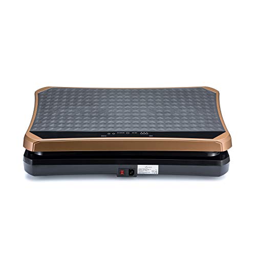 VibroSlim Plataforma vibratoria Ultra Pro – Oscilante, Pantalla LED, 4 programas predefinidos, 180 Niveles de Intensidad/Velocidad. Garantía 3 años (Oro Rosa) VibroSlim Plataforma vibratoria Ultra Pro – Oscilante, Pantalla LED, 4 programas predefinidos, 180 Niveles de Intensidad/Velocidad. Garantía 3 años (Oro Rosa)