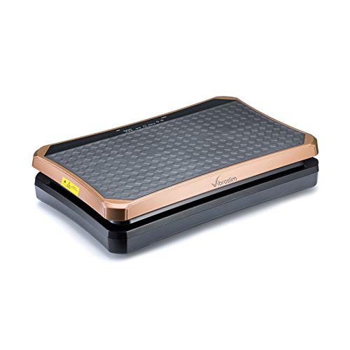 VibroSlim Plataforma vibratoria Ultra Pro – Oscilante, Pantalla LED, 4 programas predefinidos, 180 Niveles de Intensidad/Velocidad. Garantía 3 años (Oro Rosa) VibroSlim Plataforma vibratoria Ultra Pro – Oscilante, Pantalla LED, 4 programas predefinidos, 180 Niveles de Intensidad/Velocidad. Garantía 3 años (Oro Rosa)