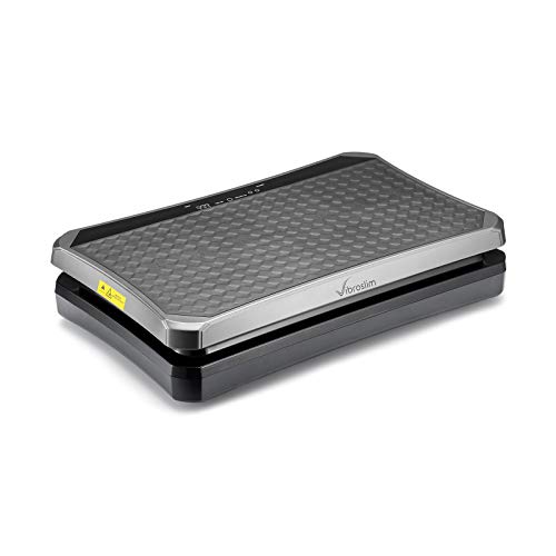 VibroSlim Plataforma vibratoria Ultra Pro – Oscilante, Pantalla LED, 4 programas predefinidos, 180 Niveles de Intensidad/Velocidad. Garantía 3 años (Plata) VibroSlim Plataforma vibratoria Ultra Pro – Oscilante, Pantalla LED, 4 programas predefinidos, 180 Niveles de Intensidad/Velocidad. Garantía 3 años (Plata)