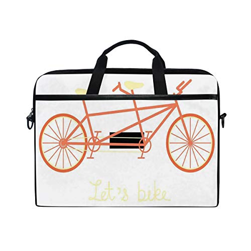 VICAFUCI Nuevo Bolso para portátil de 15-15.4 Pulgadas,Permite Citar Letras De Mano En Bicicleta Vehículo Retro Hobby Verano