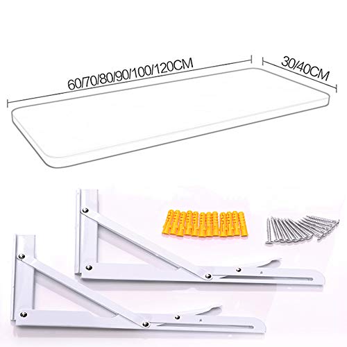 Vicareer Mesa Plegable De Pared,Mesa De Comedor De Hoja Abatible, 150 Libras,Mesa para Estudio Mesa De Escritorio Mesa De Oficina Blanco,Ahorro De Espacio,con Accesorios De Soporte Vicareer Mesa Plegable De Pared,Mesa De Comedor De Hoja Abatible, 150 Libras,Mesa para Estudio Mesa De Escritorio Mesa De Oficina Blanco,Ahorro De Espacio,con Accesorios De Soporte